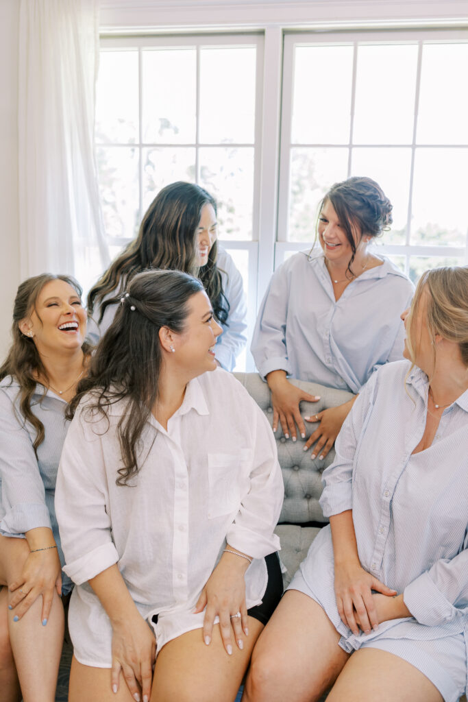 bride and her bridesmaids
