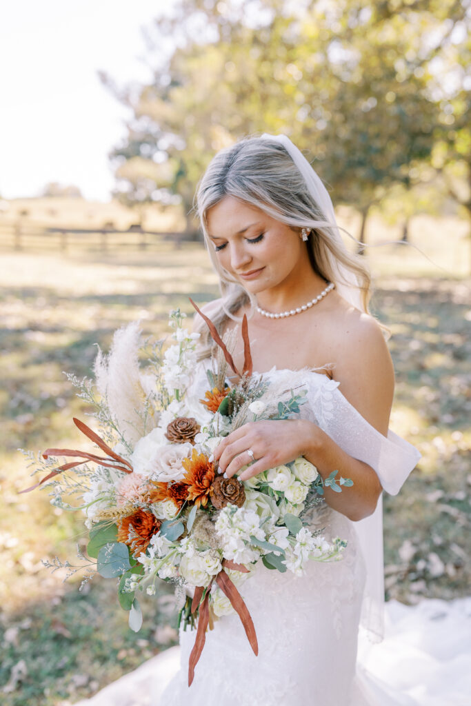 bride and her bouquet