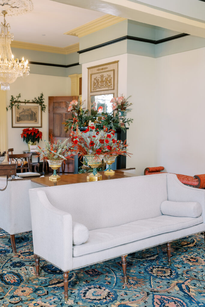taylor grady house wedding at christmas time