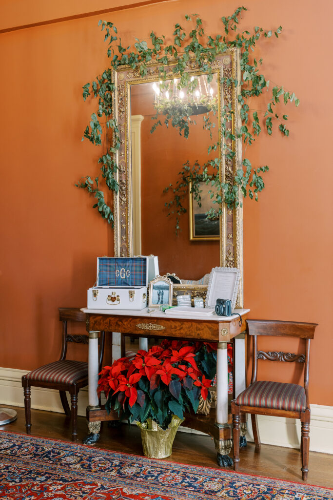 taylor grady house wedding at christmas time