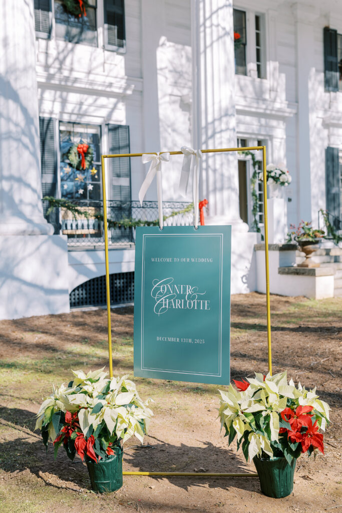 taylor grady house wedding at christmas time