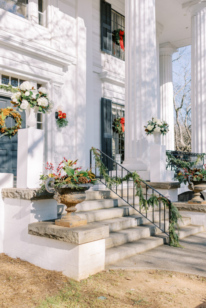 taylor grady house wedding at christmas time