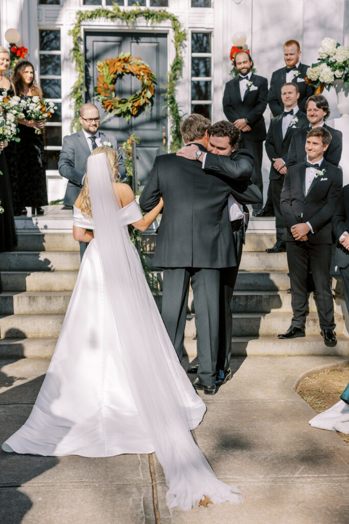 taylor grady house wedding at christmas time