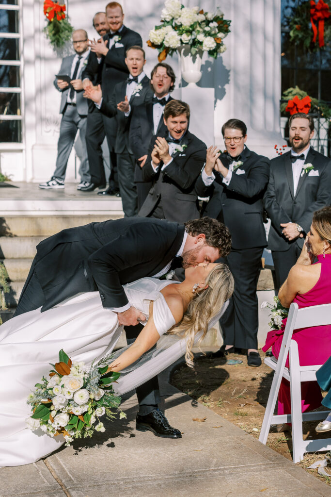 taylor grady house wedding at christmas time