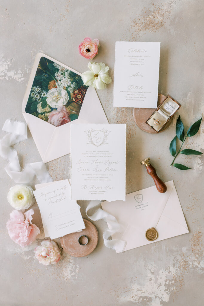 a stylized luxury garden wedding editorial photography session at the garden outside athens, georgia formerly known as the thompson house and garden by sarah folsom photography, alexis lunsford photography, and oakwood lace and co