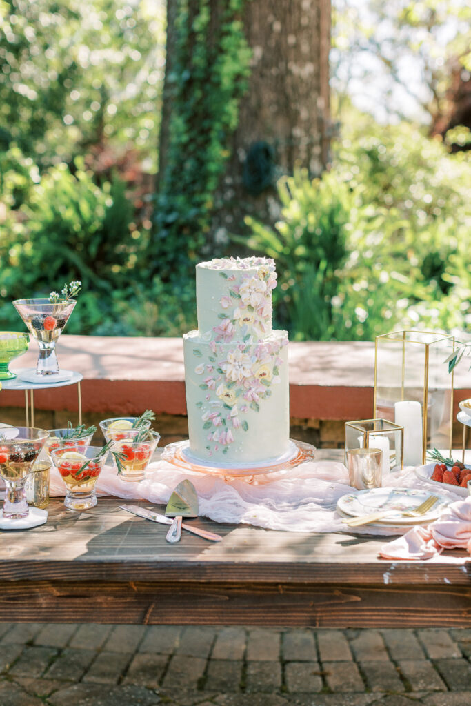 a stylized luxury garden wedding editorial photography session at the garden outside athens, georgia formerly known as the thompson house and garden by sarah folsom photography, alexis lunsford photography, and oakwood lace and co