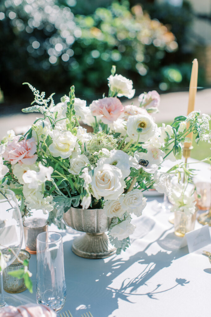 a stylized luxury garden wedding editorial photography session at the garden outside athens, georgia formerly known as the thompson house and garden by sarah folsom photography, alexis lunsford photography, and oakwood lace and co