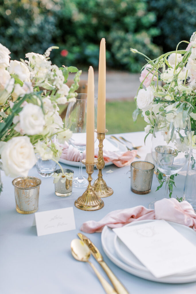 a stylized luxury garden wedding editorial photography session at the garden outside athens, georgia formerly known as the thompson house and garden by sarah folsom photography, alexis lunsford photography, and oakwood lace and co