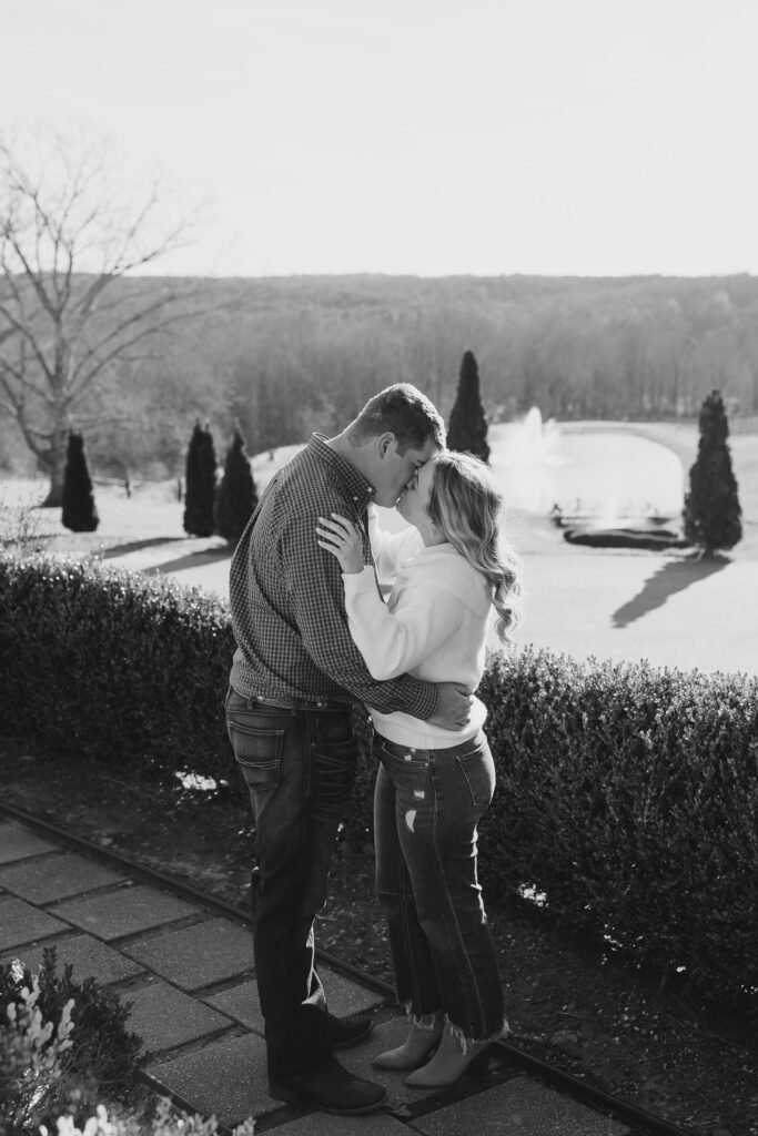 an engagement session at montaluce winery in dahlonega georgia
