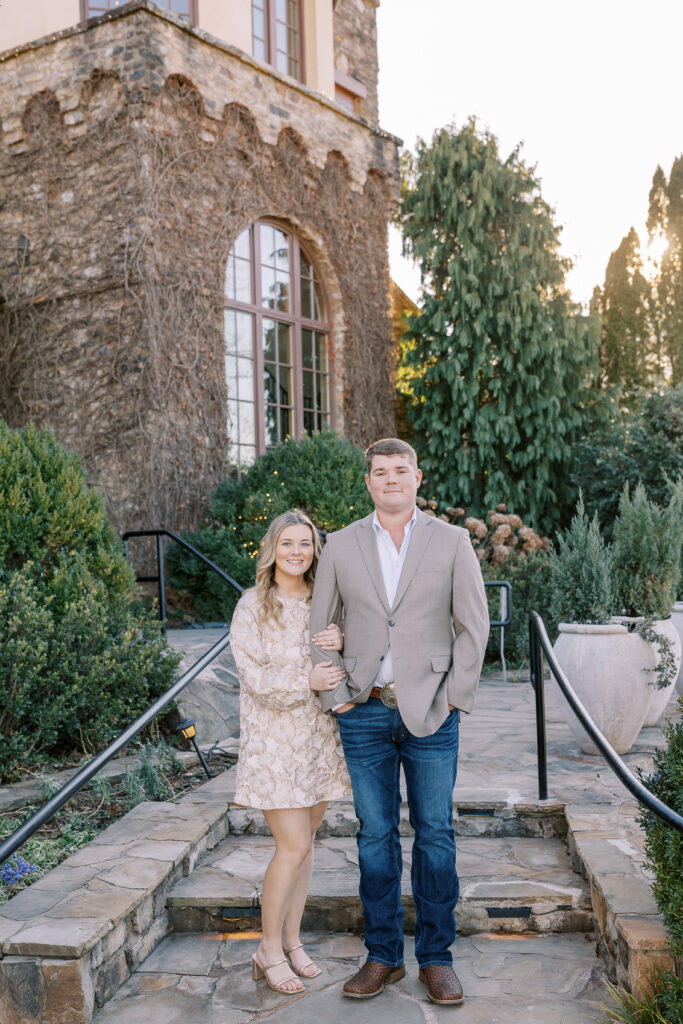an engagement session at montaluce winery in dahlonega georgia