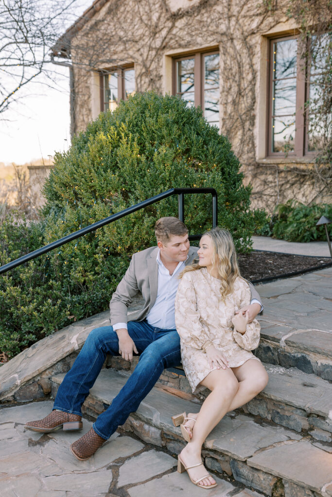 an engagement session at montaluce winery in dahlonega georgia