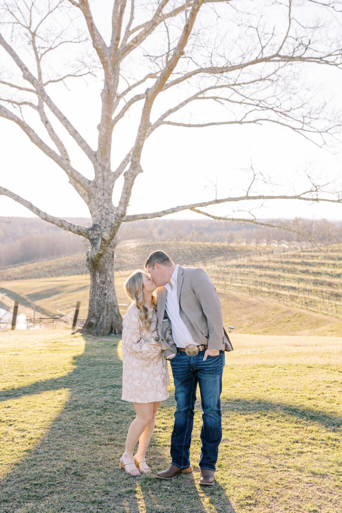 an engagement session at montaluce winery in dahlonega georgia