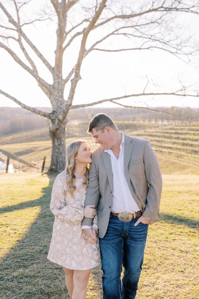 an engagement session at montaluce winery in dahlonega georgia