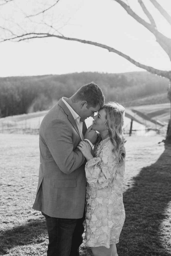 an engagement session at montaluce winery in dahlonega georgia
