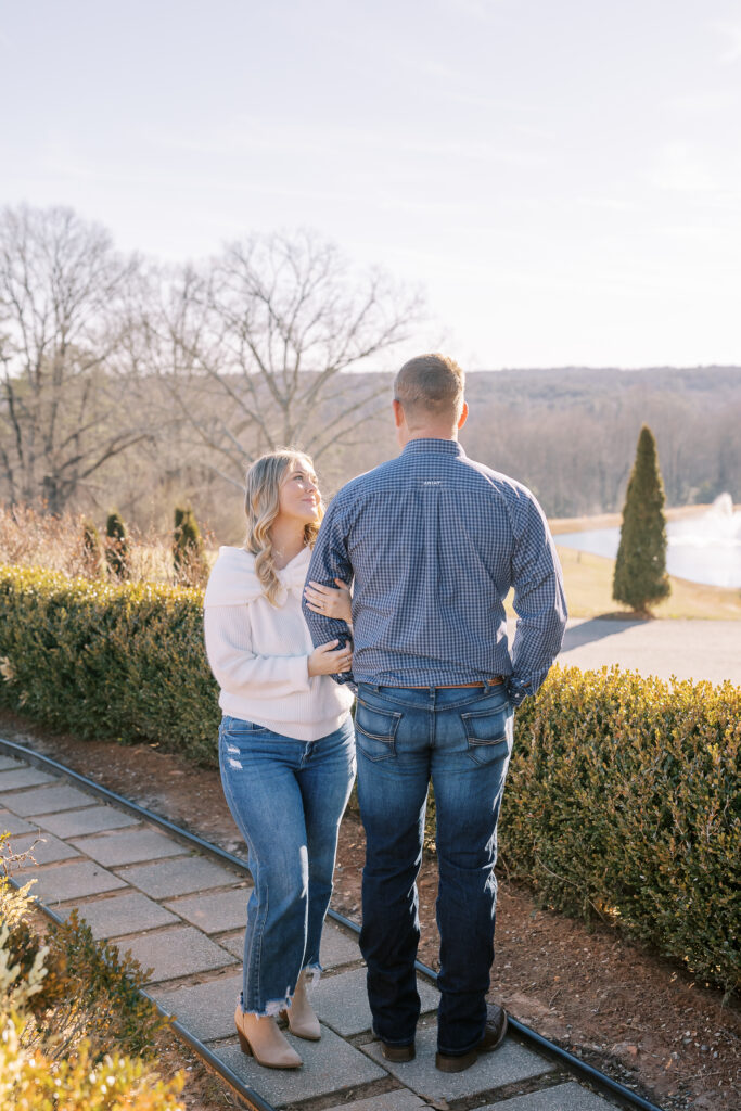 an engagement session at montaluce winery in dahlonega georgia