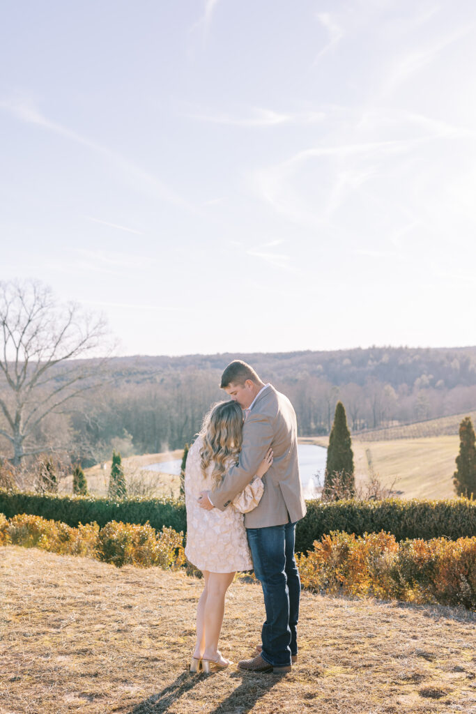 an engagement session at montaluce winery in dahlonega georgia