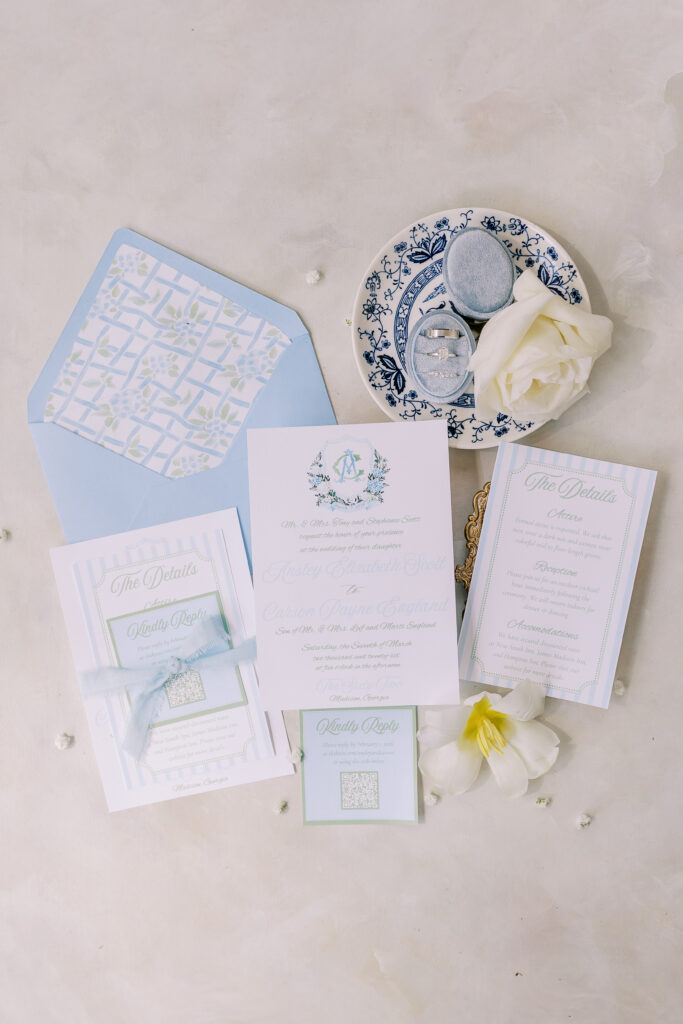 wedding flat lay