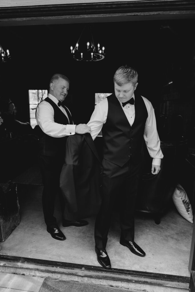 groom getting ready