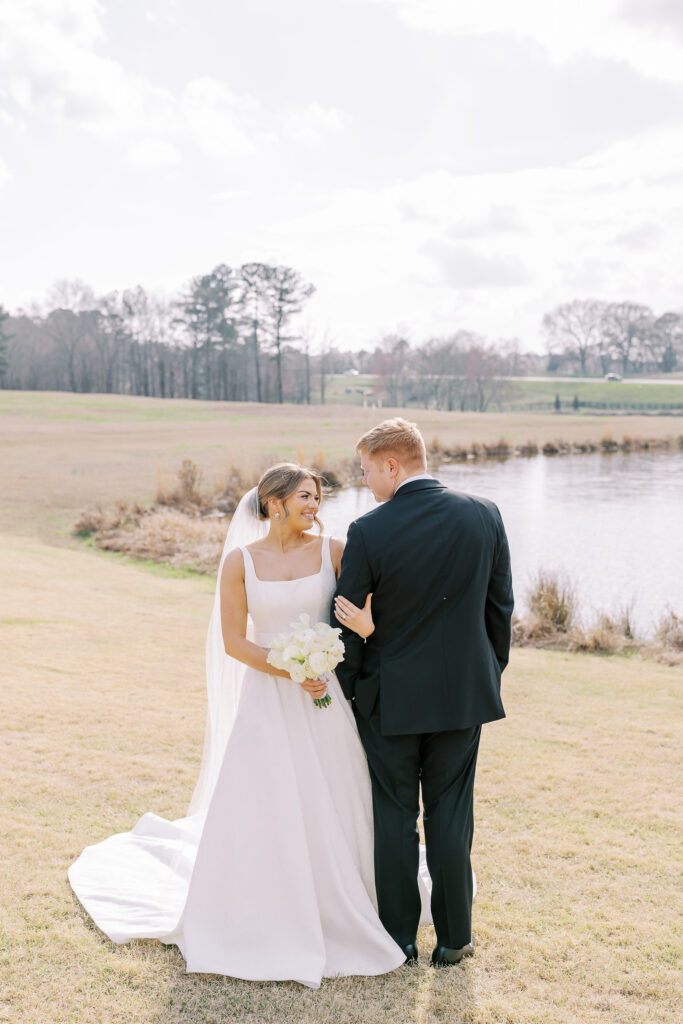 bride and groom portrait