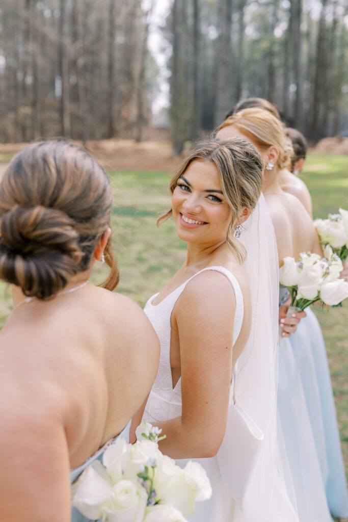 bride and bridesmaids