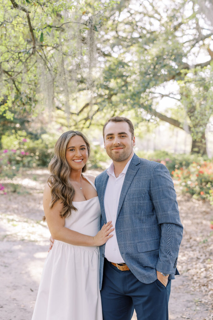 An engagement session of a couple in Charleston, SC