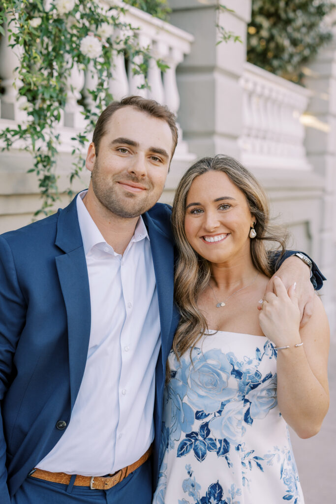 An engagement session of a couple in Charleston, SC