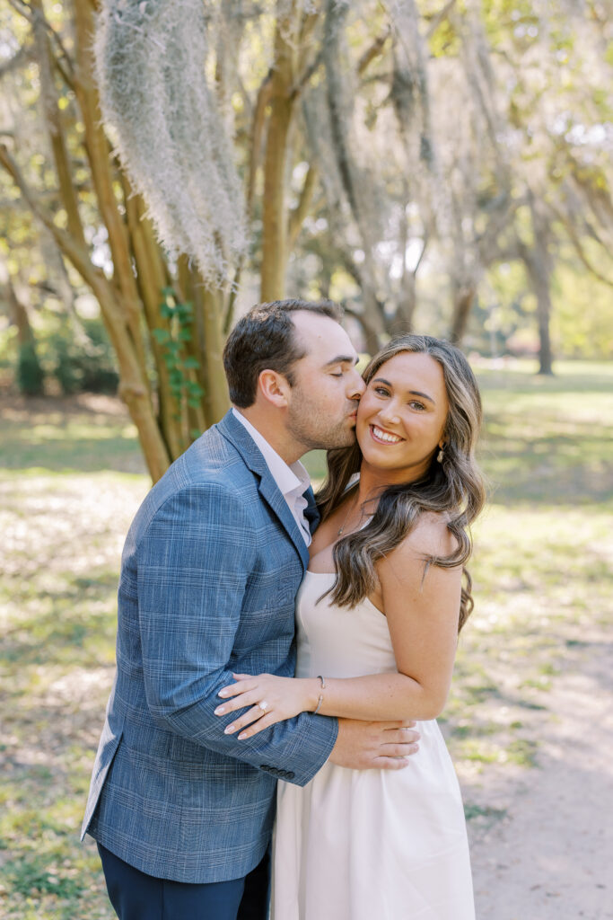 An engagement session of a couple in Charleston, SC