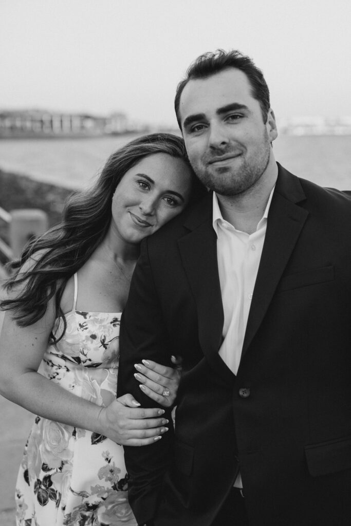An engagement session of a couple in Charleston, SC