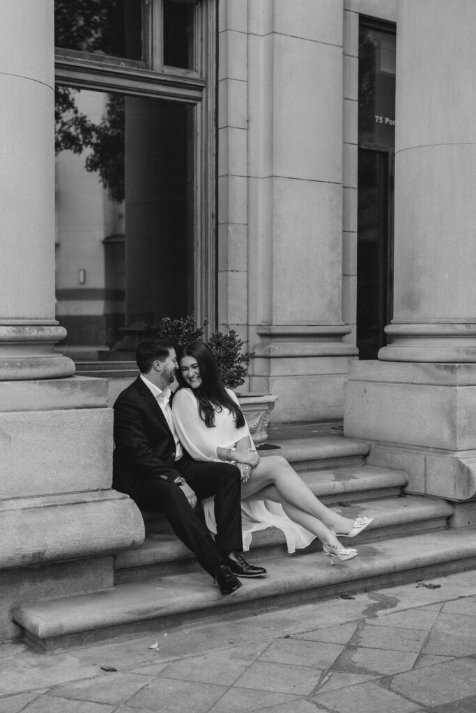Engagement Session in the Fox District of Midtown Atlanta