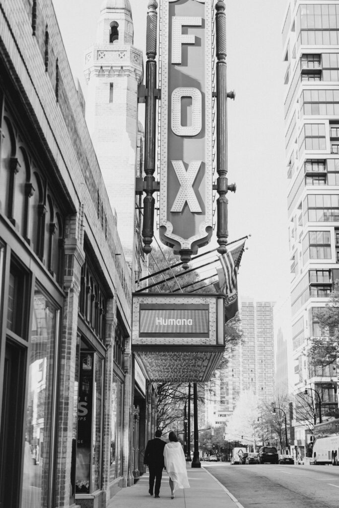 Engagement Session in the Fox District of Midtown Atlanta