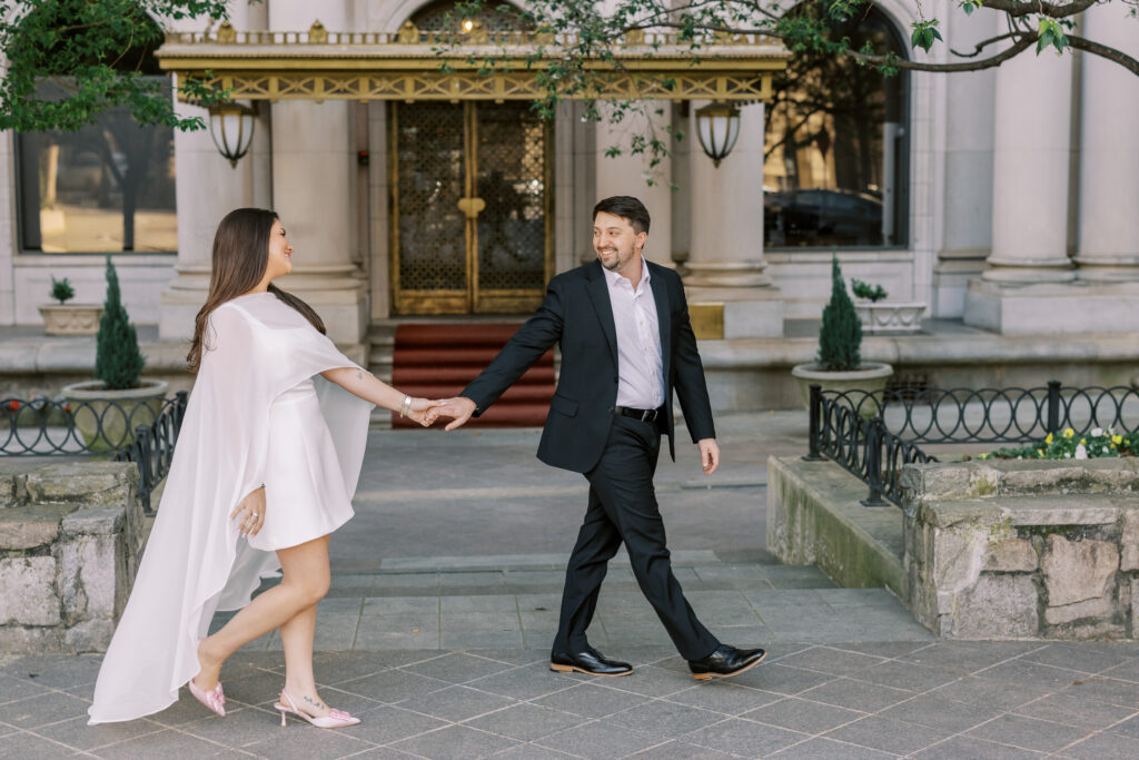 Engagement Session in the Fox District of Midtown Atlanta