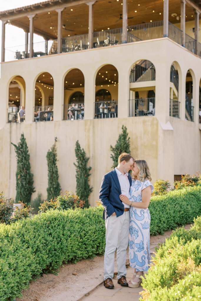 a couple's engagement session in dahlonega, georgia at the montaluce winery