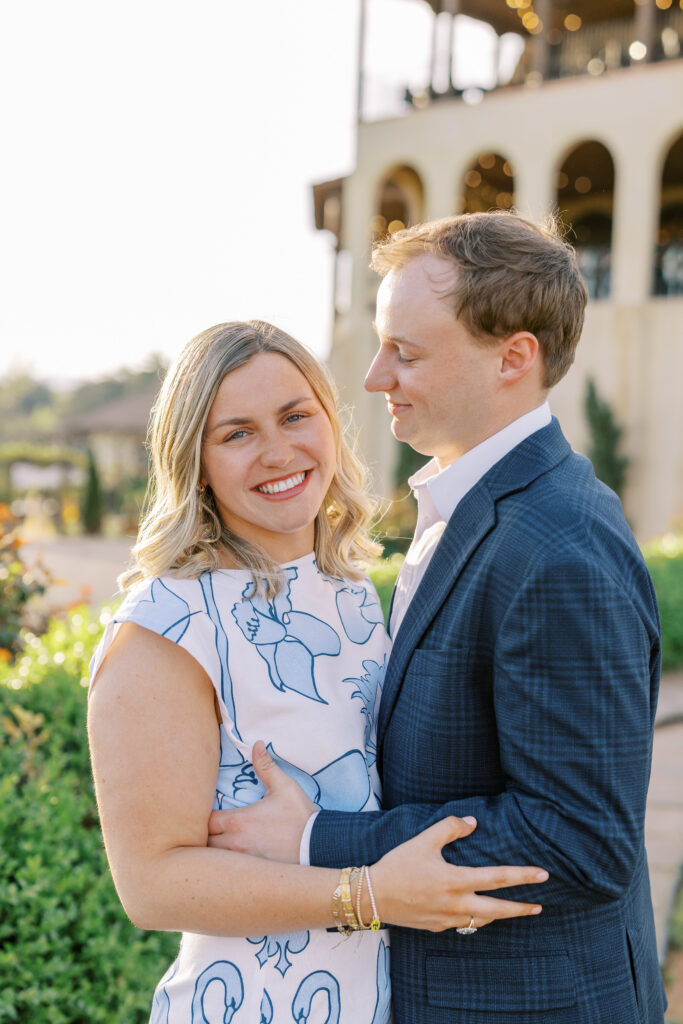 a couple's engagement session in dahlonega, georgia at the montaluce winery