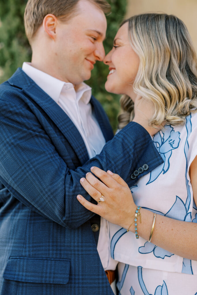 a couple's engagement session in dahlonega, georgia at the montaluce winery
