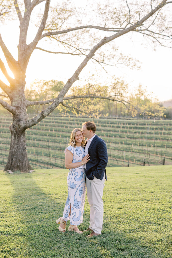 a couple's engagement session in dahlonega, georgia at the montaluce winery