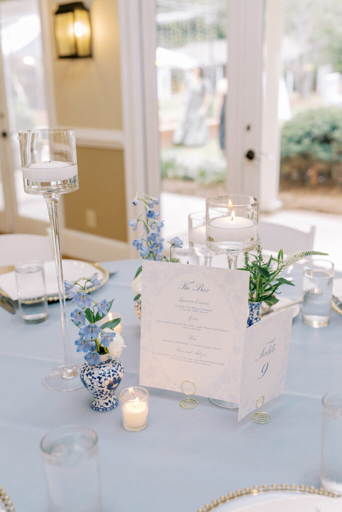 a wedding reception at the burge club