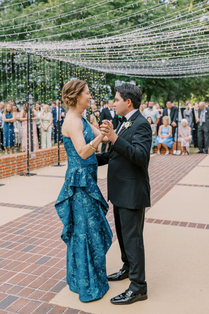 a wedding reception at the burge club