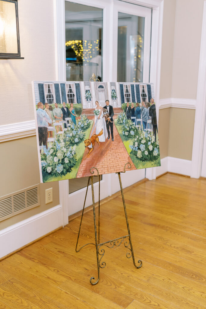 wedding painter portrait