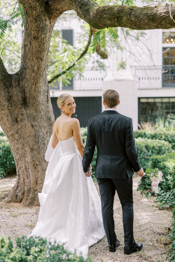 bride and groom portrait