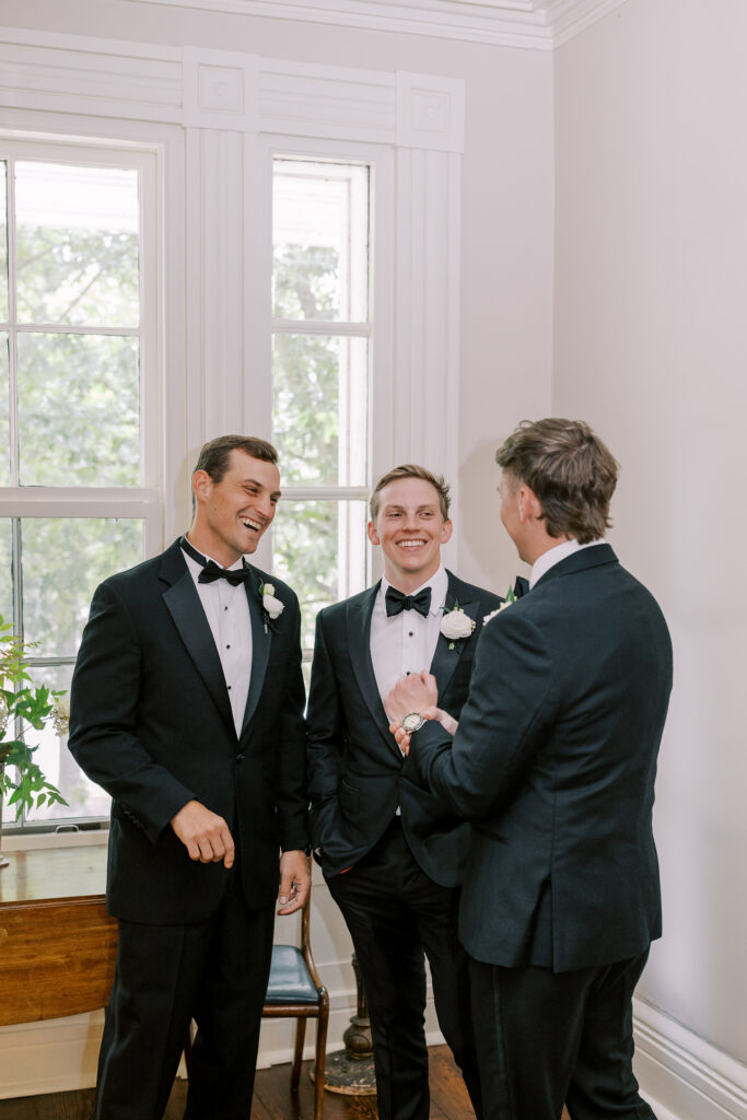 groom getting ready