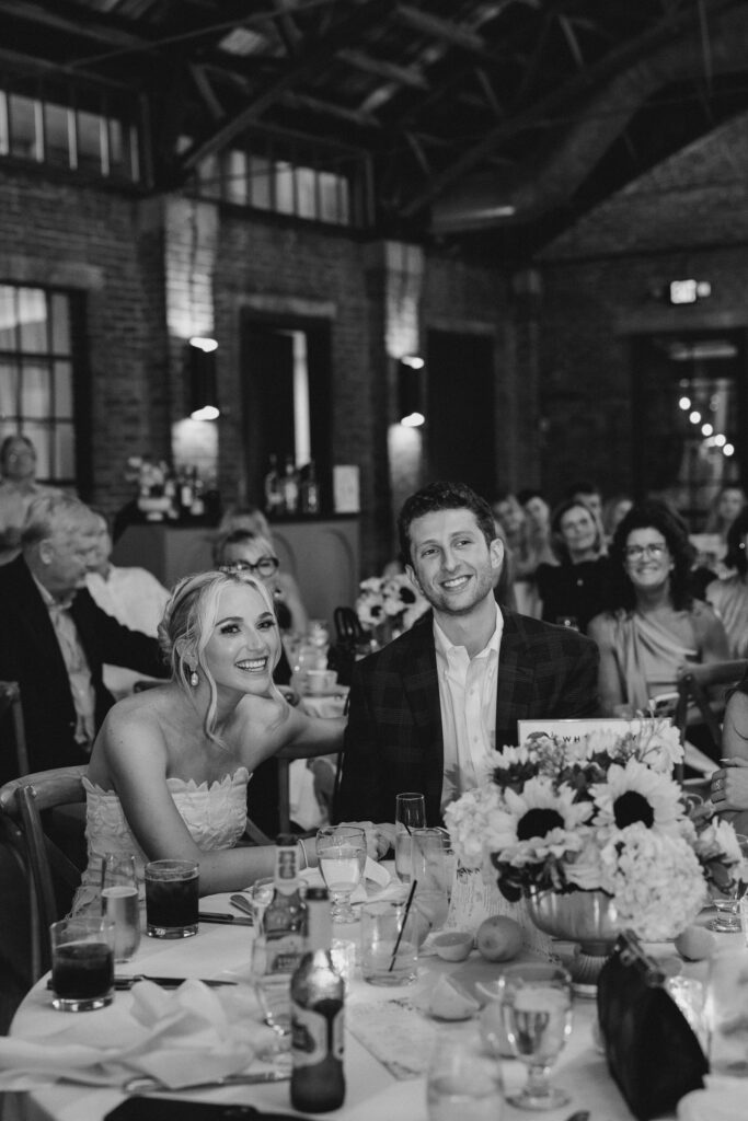 a rehearsal dinner at bishop station in atlanta, georgia