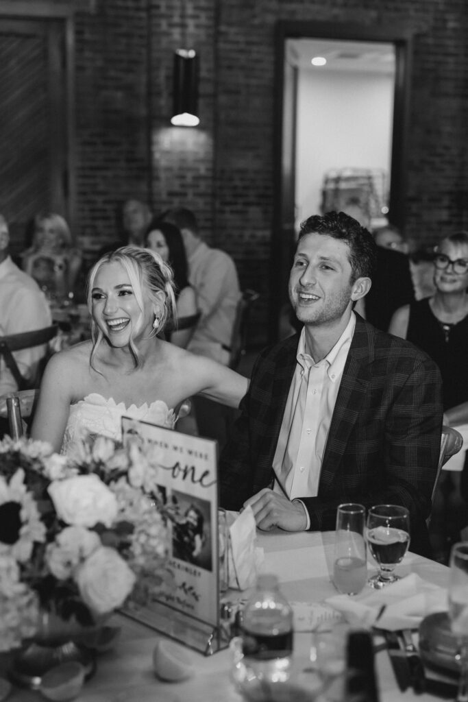 a rehearsal dinner at bishop station in atlanta, georgia