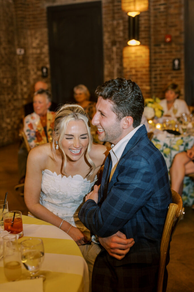 a rehearsal dinner at bishop station in atlanta, georgia