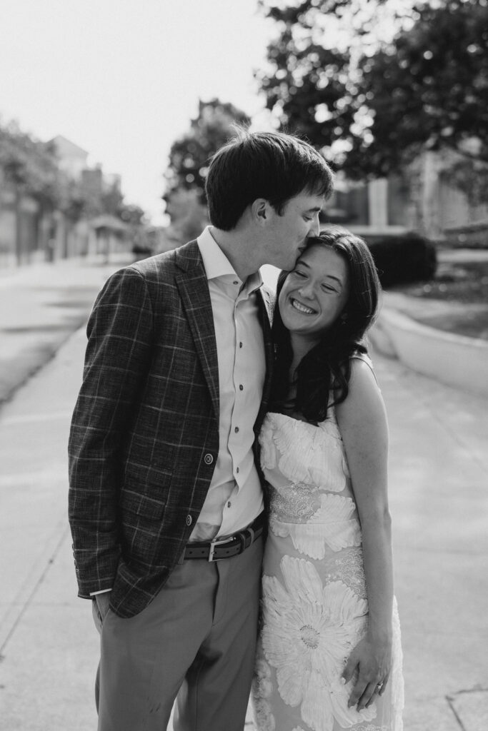 a bride and groom golden hour portrait session during their rehearsal dinner at the georgian hall