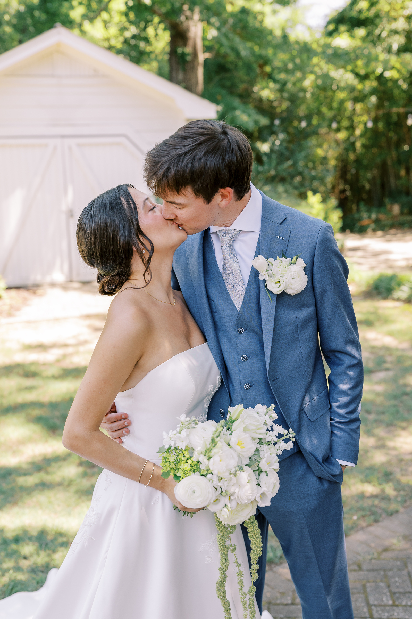 bride and groom portrait