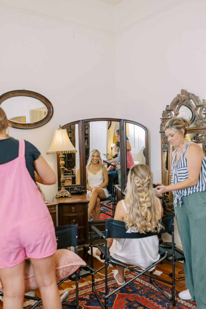 bride getting ready
