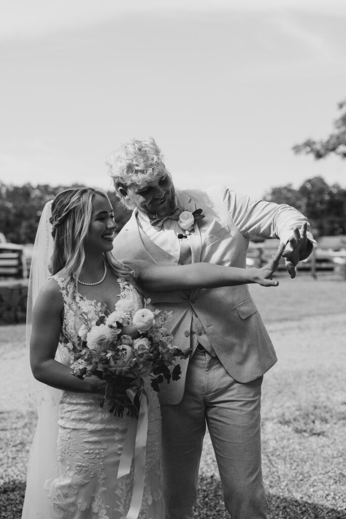 a wedding at the wild daisy farm in molena, ga