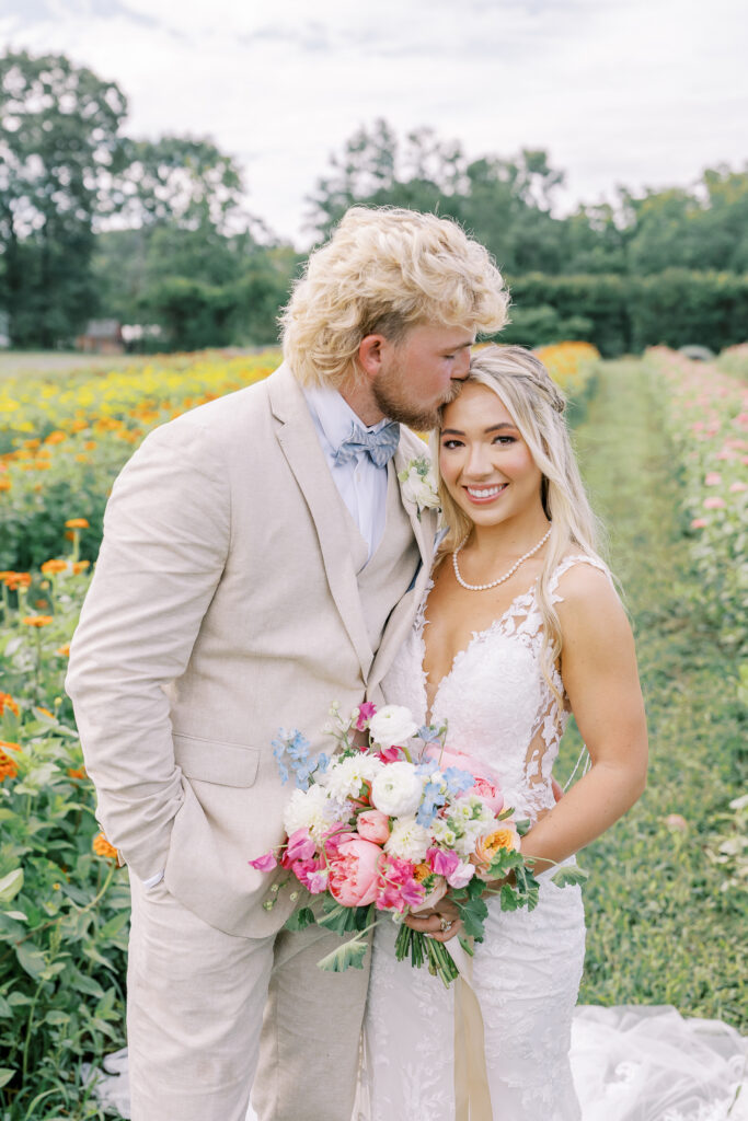 a wedding at the wild daisy farm in molena, ga