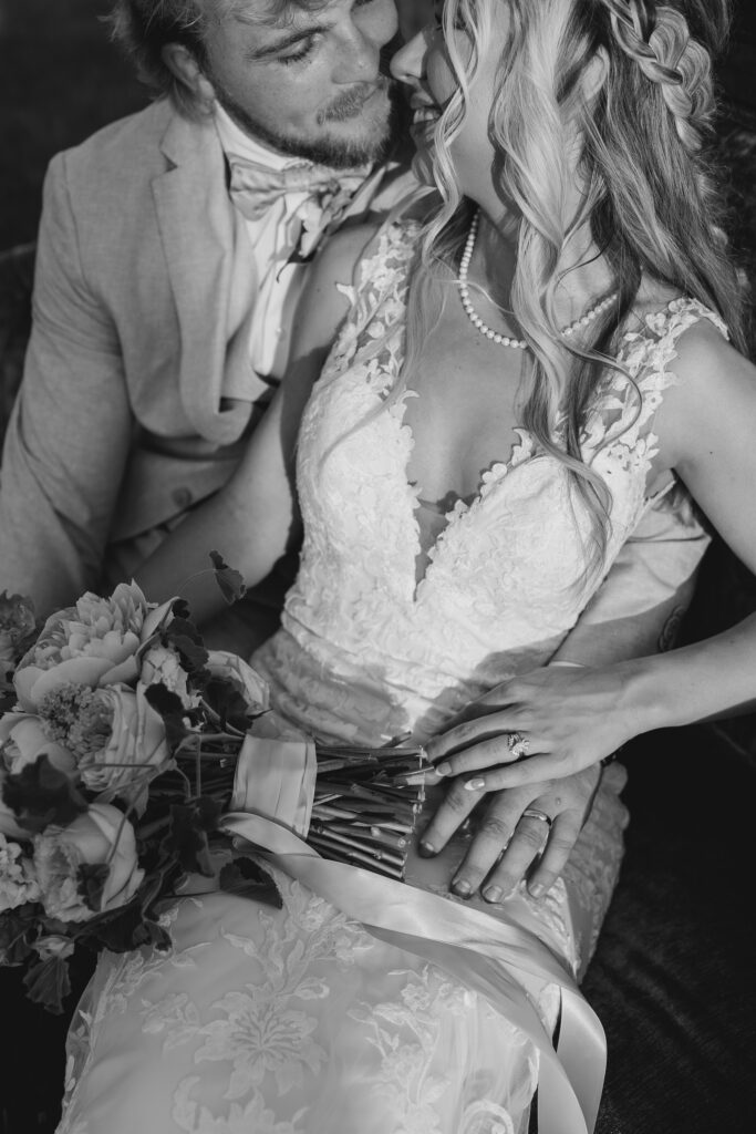 portrait of bride and groom