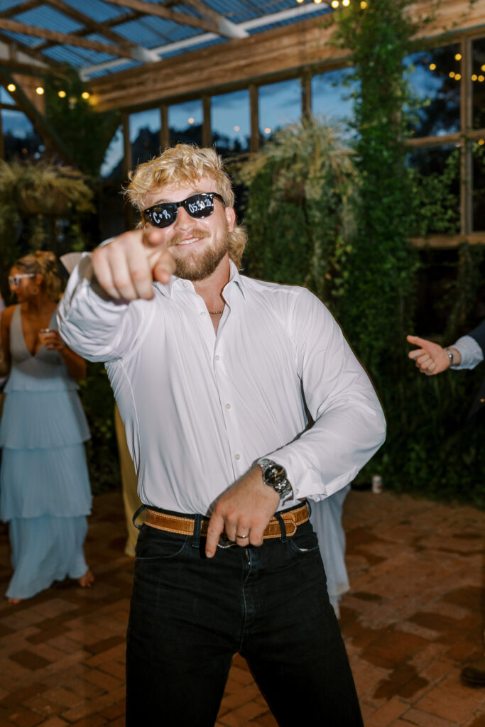 a wedding reception at the wild daisy farm in molena, ga